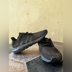 Black Adidas kids size 2